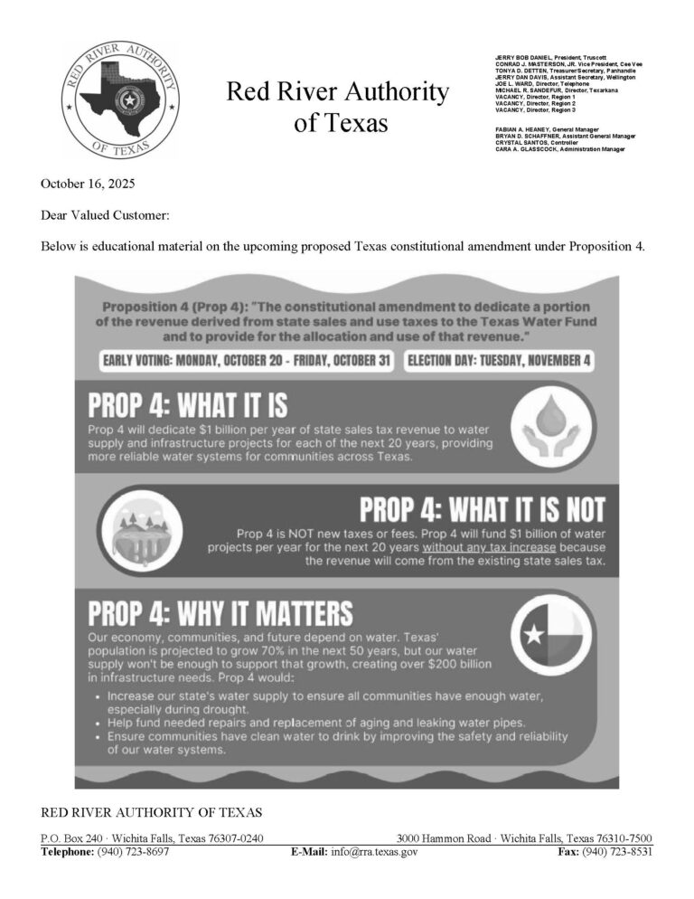 Proposition 4 – Texas Water Fund